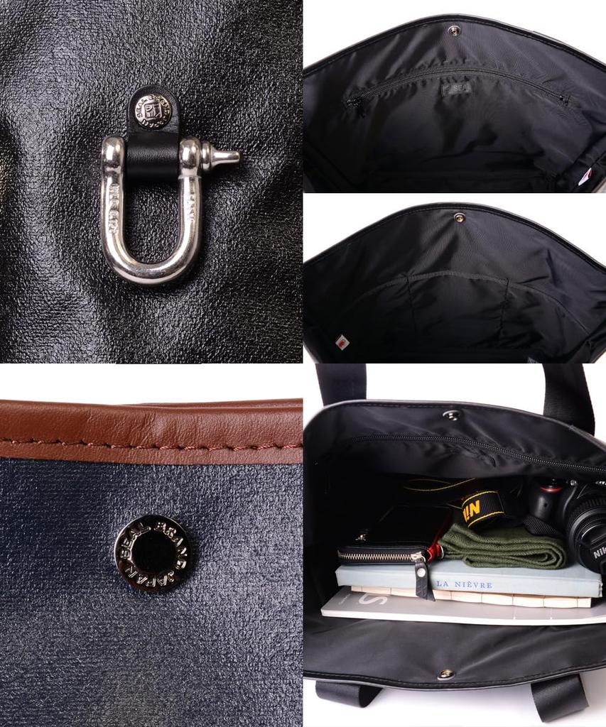 Morino Canvas X SEAL Urban Tote Bag Waterproof Durable 3WAY Tote Maritime Force Canvas Made In Japan Men's Self-Defense MS-031BK