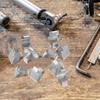 10Pcs Archive Shelf Clips 8Mm Metal Iron Partition Board Adjustable U Bracket for Cabinet Shelves Shelf Clips