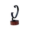 Wooden C-Shaped Watch Holder Single Slot Jewelry Bracelet Organizer Display Stand for Personal Use 1Pcs