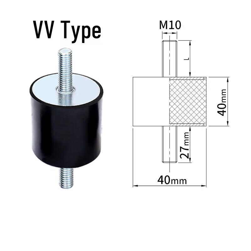 Isolatore di Vibrazioni in Gomma Double Stud GRAREY