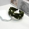Women's Wide Mesh Polka Dot Bow Headband - Korean Retro Style Fabric Hair Accessory