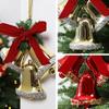 Triple-Bell Christmas Bell Pendant Plastic Christmas Tree Bell Decoration  Fireplace Decor