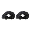 Pack mit 2 Stück Radabdeckungen für Kinderwagen Staubdichte Hülle Einfach zu installieren Buggy-Zubehör Schwarze Schutzkappen