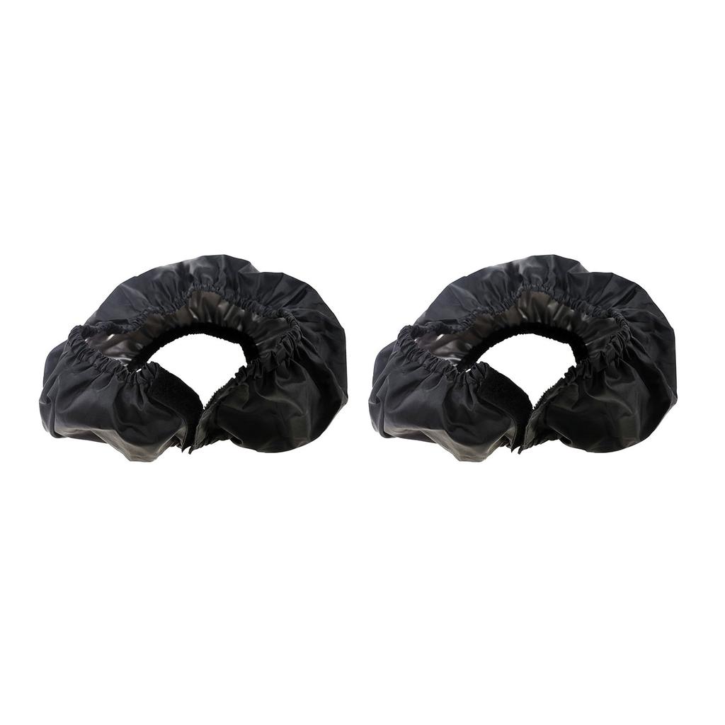 Pachet de 2 buc Husa pentru roata pentru carucioare de bebelusi Carcasa rezistenta la praf Accesorii pentru carucior usor de instalat Protectoare negre