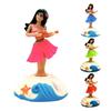 Cartoon Automotive Trim Tabletop Ornaments Hawaiian Girl Dashboard Doll Figurine For Car interior Home Office Desk Bedroom