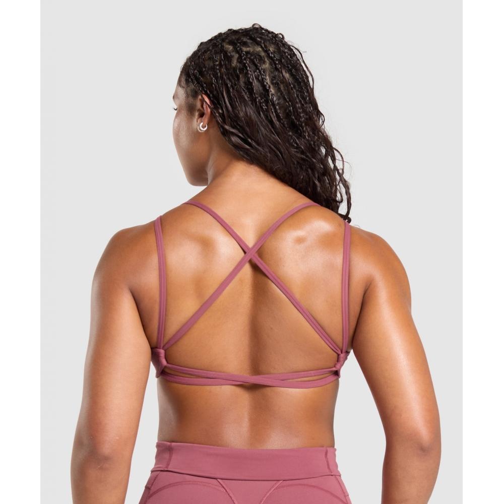 Gymshark Legacy Bra Washed Berry Pink B1c6u Kcps