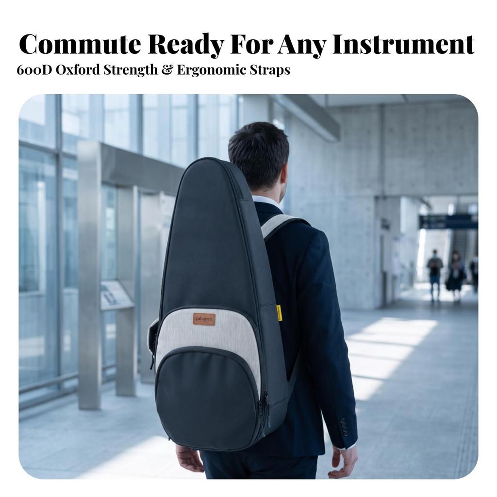 Instrument Backpack Shockproof Bag with Shoulder Straps Soft