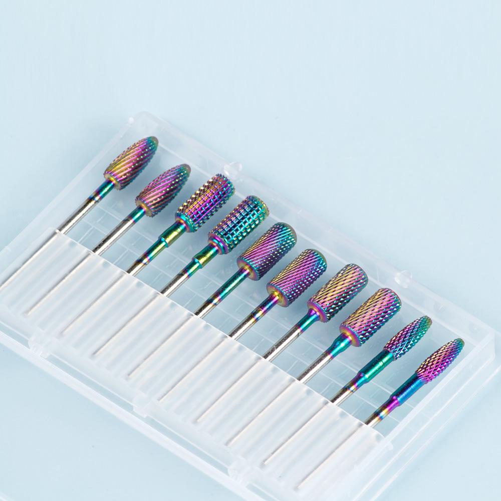 Frez do zestawu do manicure 10 sztuk wiertła do paznokci do wiertarki elektrycznej maszyna do manicure frezy do usuwania lakieru żelowego