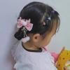 Bowknot Plush Fringe Hairpin Rabbit Chinese Style Barrettes Children's New Year Hair Clip  Festival