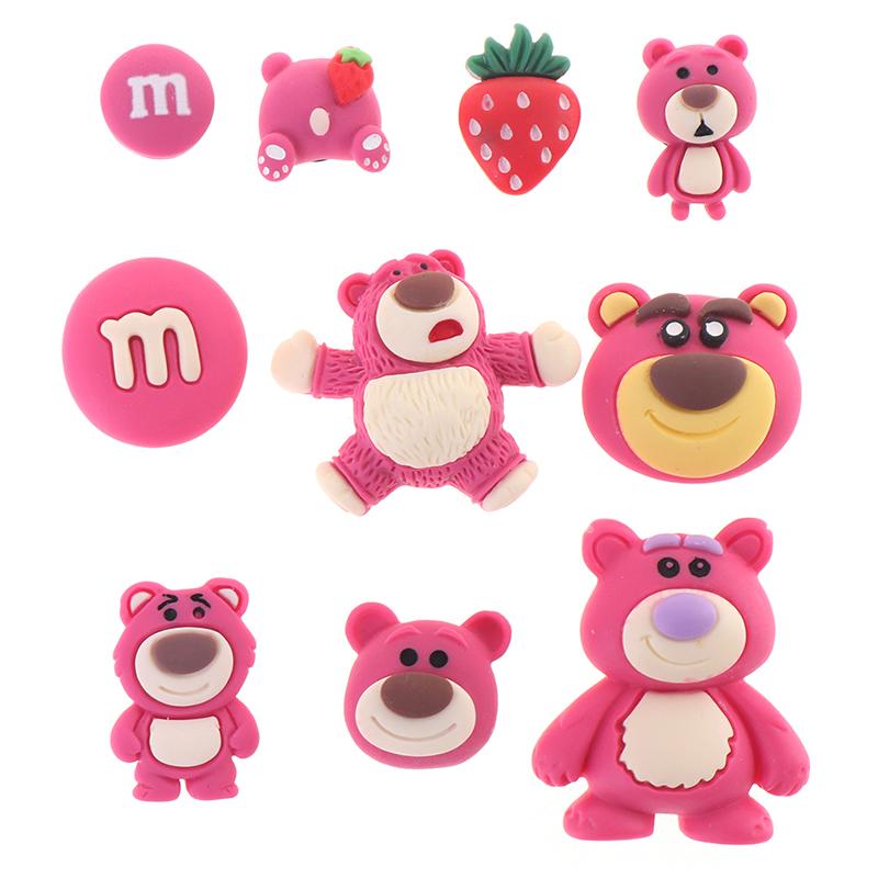 10pcs Shoe Charms Cartoon Makeup Tool Shoe Buckle Decorations Fit Croc WristbaFZ