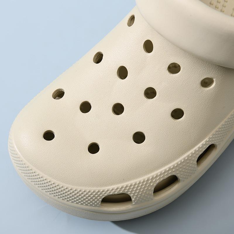 Height-increasing thick-soled hole shoes women's summer slippers, versatile EVA non-slip, breathable, wear-resistant