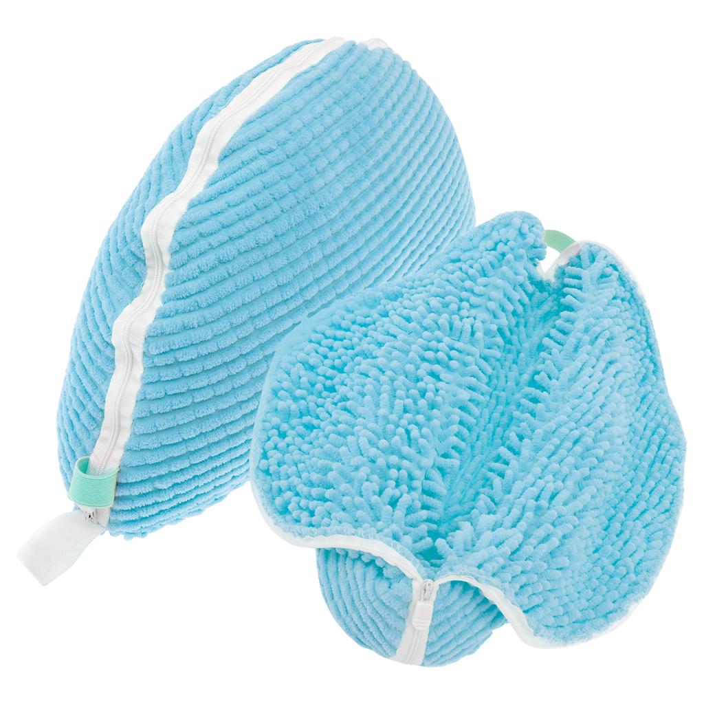 2Pcs Shoe Washing Bag Padded Net Laundry Shoes Protector Polyester Prevents Knots Washing Machine Shoe Cleaning Net Bag