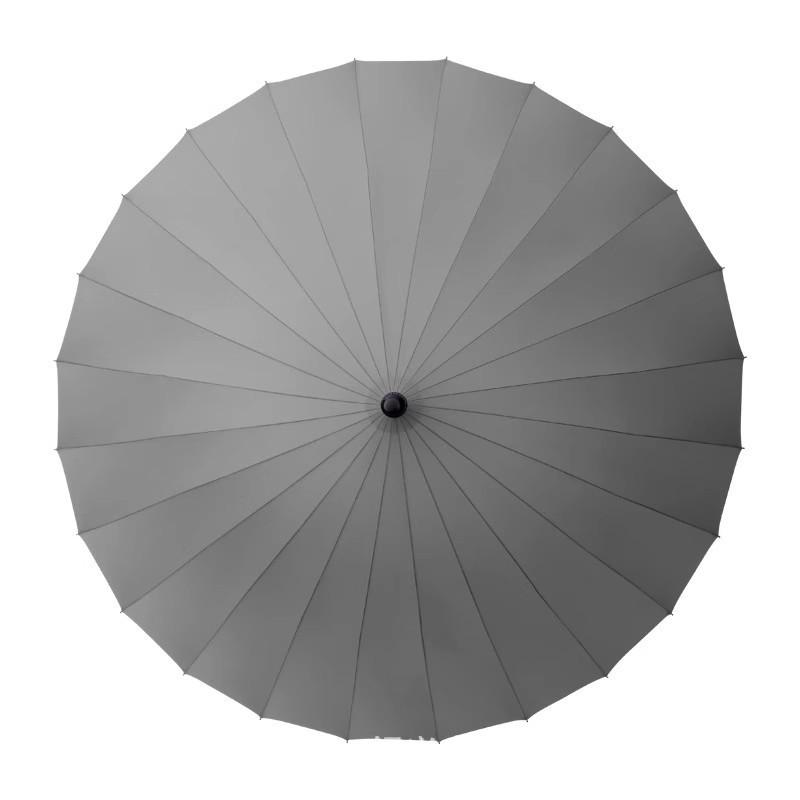 Extra Large Double Person 24-Rib Umbrella with Color-Matched Design and Long Handle