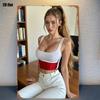 Vintage 8x12in Metal Sign Woman Portrait Wall Art Decor for Living Room Bar Man Cave