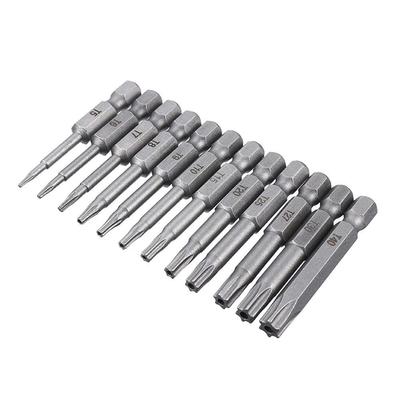 “Anti-Corrosion Torx Screwdriver Bit Set with T5-T40 Sizes and 1/4'' Hex Shank”