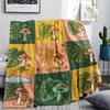 1PC Crystal Fantasy New Patterned Flannel Blanket High quality All Seasons for Home Decor Warmth and Comfort Gifts Birthday Present
