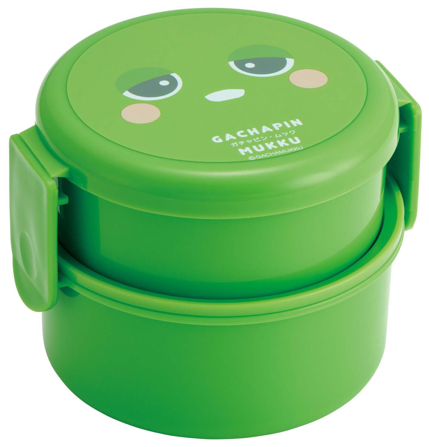 

Skater Bento Box 500ml Round Rice Ball Case Antibacterial Made in Japan Gachapin 2-Tier ONWR1AG-A