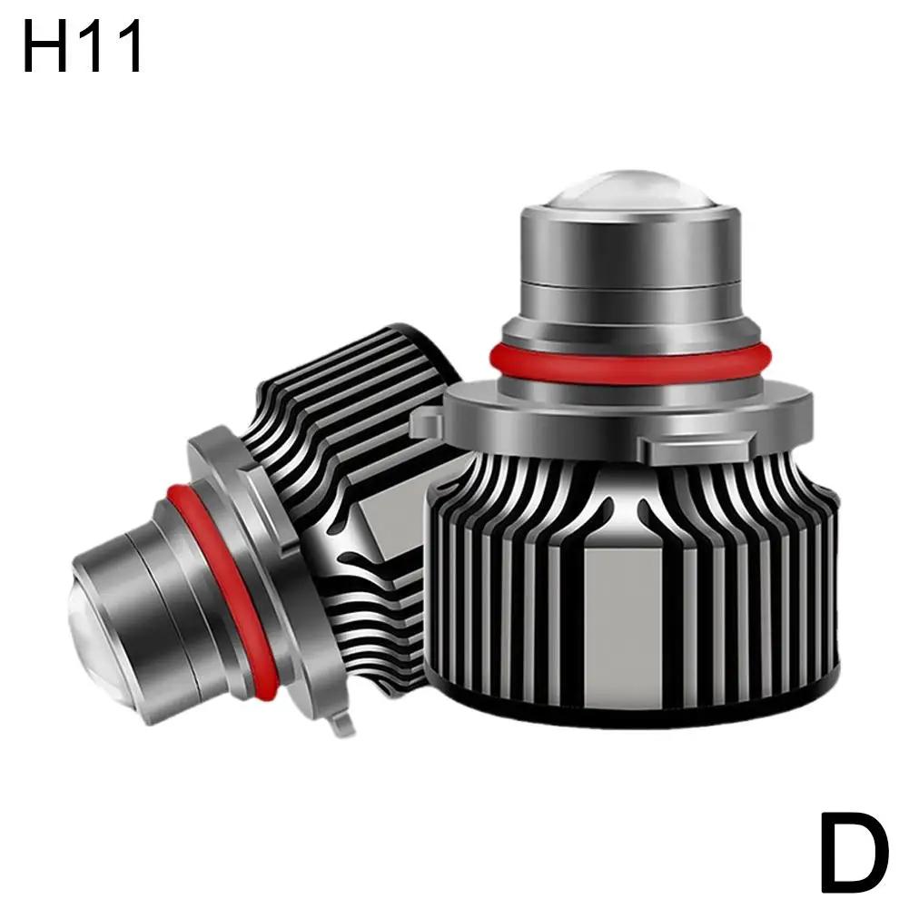 2pcs Automotive H7 H11 9005 9006 Laser Headlight Bulb Fog LED Gold Mini H8 HB3 HB4 Light Light 3000K LED Lens Auto H7 Proje Y3V7