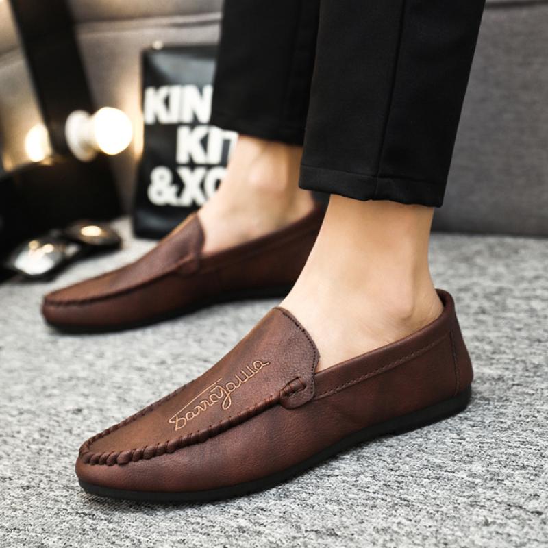 Herrskor Fritidsskor Modetrend Platta promenadskor Designerskor Loafers för män