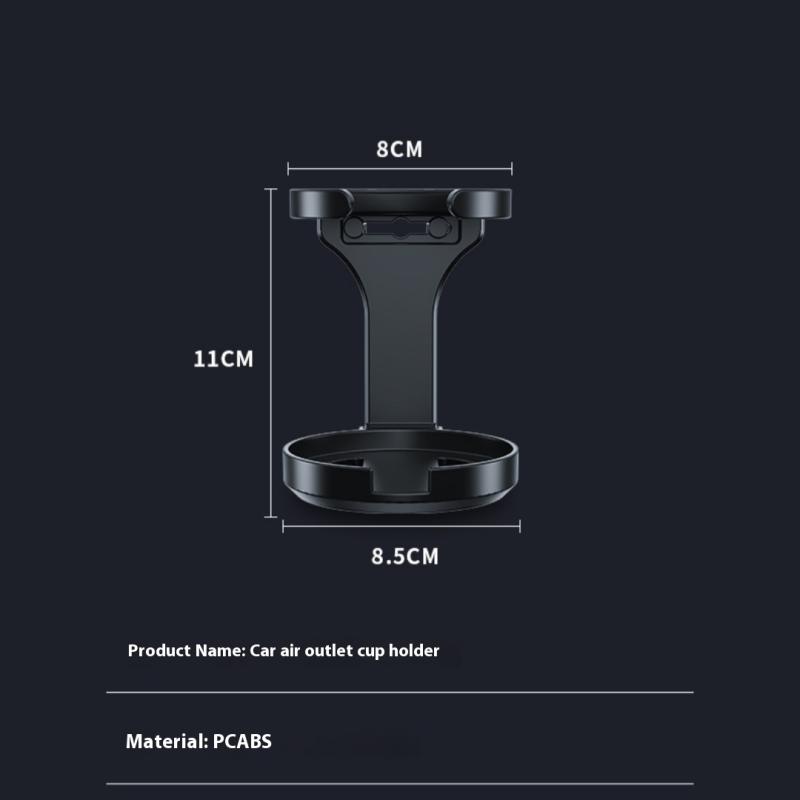 1 Piece Car Coffee Cup Foldable Stand Truck Cup Holder Anti-Slip Water Bottle Vent Mount Storage Organizer For Truck Van Rv