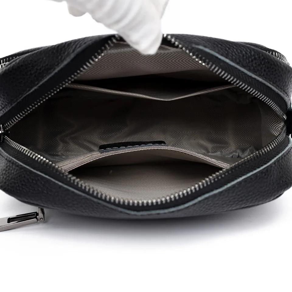 3-lagiges Taschendesign Echtleder Damenhandtaschen Damenmode Rindsleder Schulter-Umhängetaschen