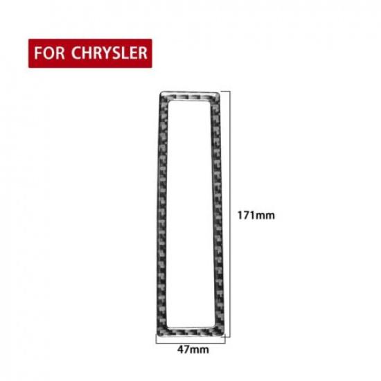 For Chrysler 300 300C 05-07 Carbon Fiber Interior Shift Storage Frame Cover Trim