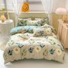 Pure Cotton Abraded Bedding Four-piece Set, Bed Sheet Quilt Cover, Dormitory Cotton Three-piece Set