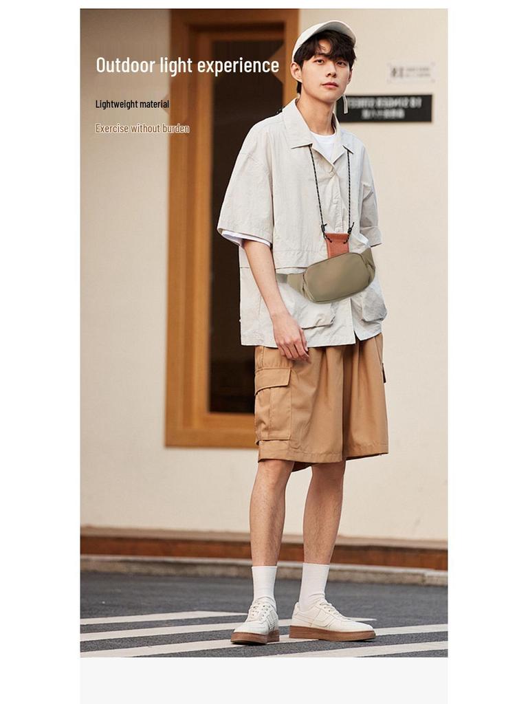 2025 Autumn/Winter Unisex Lightweight Mobile Shoulder Bag - Stylish & Casual Chest Pack