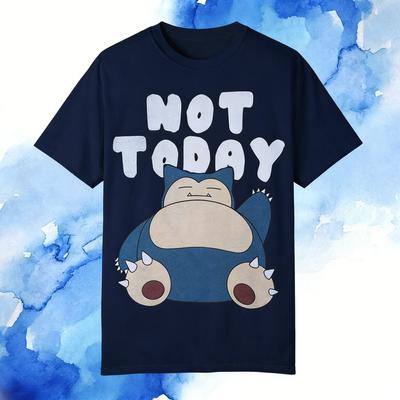 T-shirt Anime Pokemon Snorlax Uomo Donna Cotone Manica Corta Streetwear Abbigliamento Y2k Moda Estiva 2026 Top Casual Oversize
