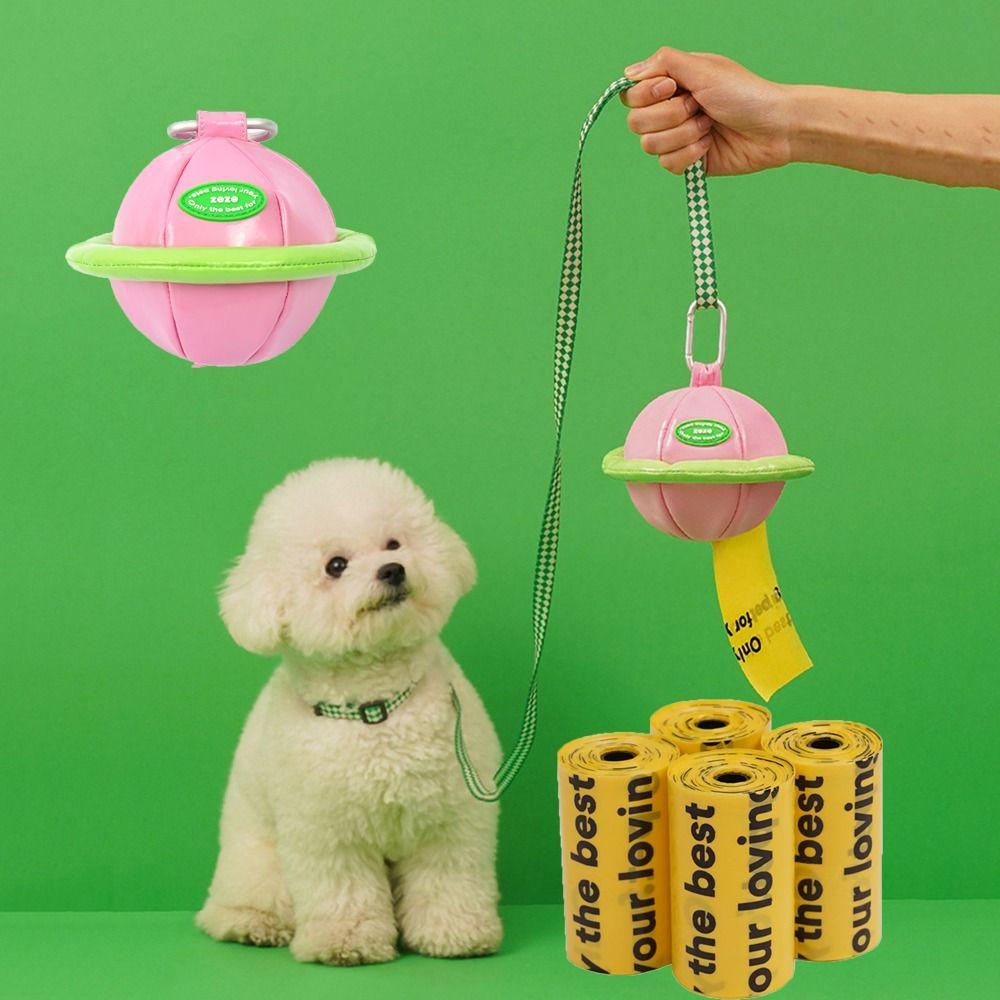Colorful Dog Poop Bag Holder Hanging Dogs Waste Bag Holder Dog Poo Bags Dispenser Walking