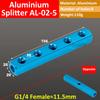Blue Bus Plate Al-234-12 1/2 Pneumatic Connector Bus Exhaust Distribution Board Air Source Branch Connector Arrangement Multiway