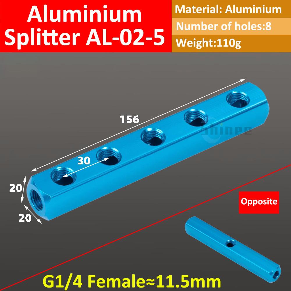 Blue Bus Plate Al-234-12 1/2 Pneumatic Connector Bus Exhaust Distribution Board Air Source Branch Connector Arrangement Multiway