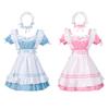 Anime Themed Maid Outfit In Breathable Fabric Cosplay Dress and Headband Suitable For Conventions And Daily Wear