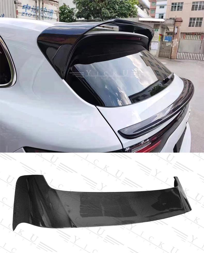 Porsche Cayenne 9Y0 Carbon Fiber Rear Spoiler & Middle Wing for 2018-2025 Models