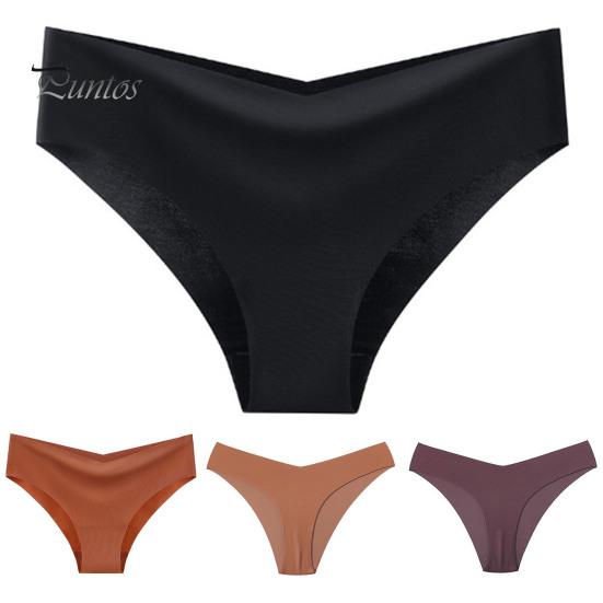 Dame truser Sømløs Middels Høyde Is Silke God Pusteevne Ensfarget Slim Fit Tynn Hurtigtørkende Casual Sport Undertøy Dame Briefs