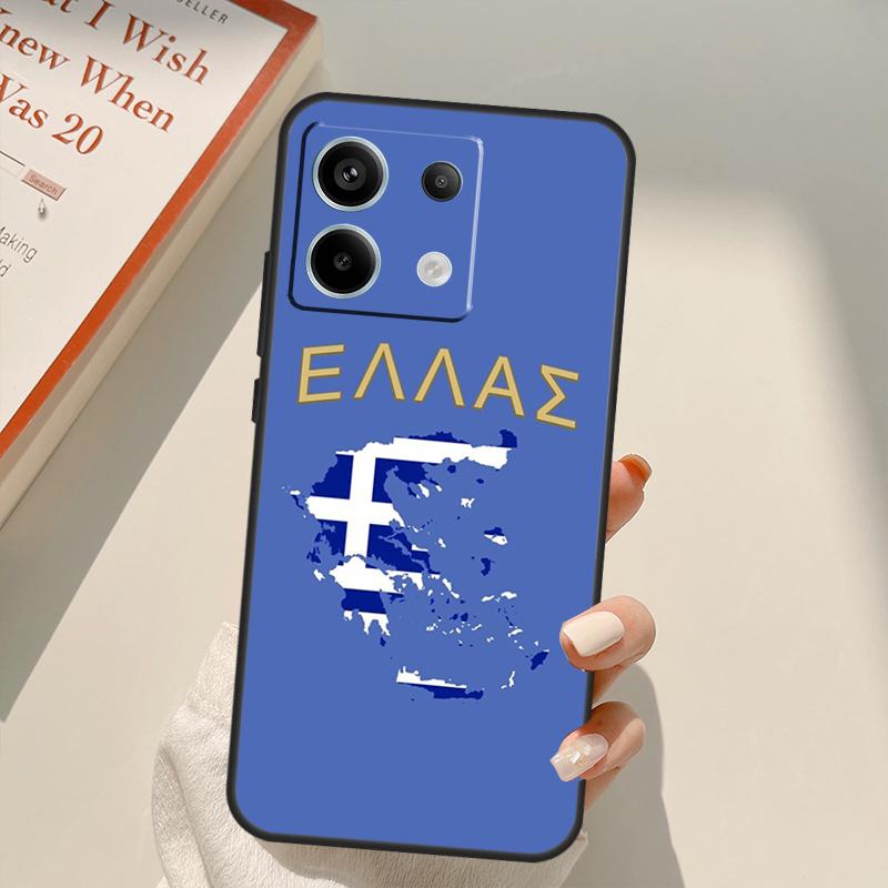 Greek Greece Flag Funda For Xiaomi Redmi Note 13 14 9 10 12 11 15 Pro Plus Case For Redmi 15 C 12C 13C 14C 10C