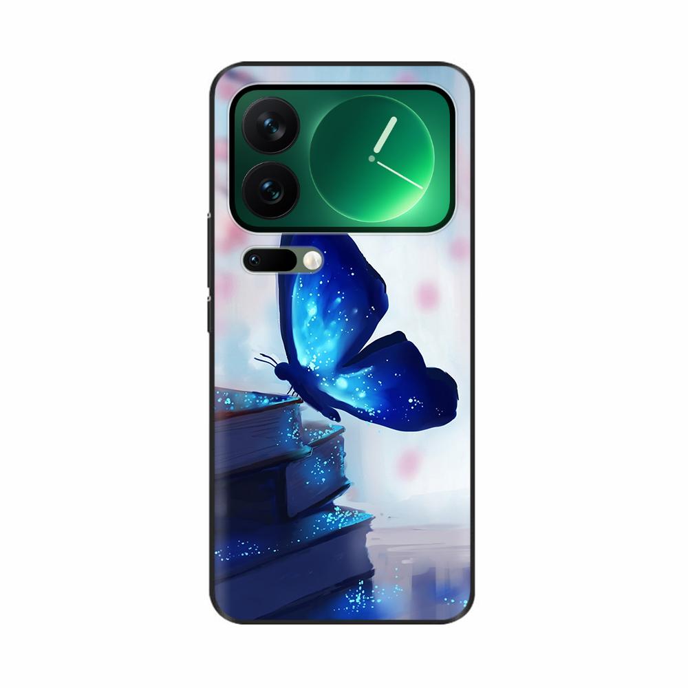 For Xiaomi Mi 17 Pro Max Case Luxury Soft Black Silicone Printed Protective Shell Back Cover Cases For Xiaomi 17 Pro Max Casing