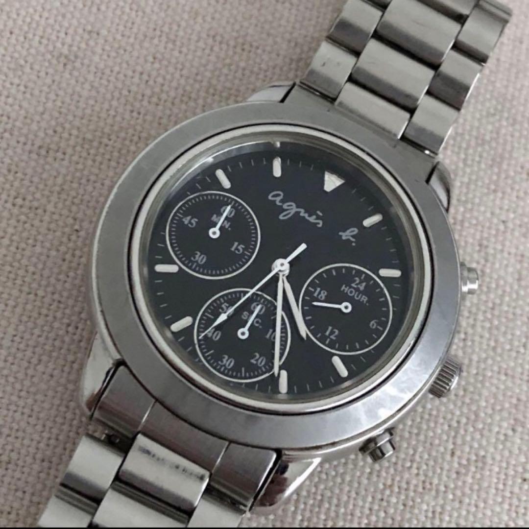 

[USED] Pre-owned Agnes B. Chronograph V654-6100 Men s Quartz