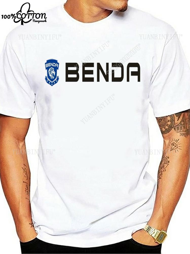 Harajuku Benda Motorcycle Logo printed T-shirt 100%Cotton top Unisex shirt short sleeve O-neck Loose Street Fashion