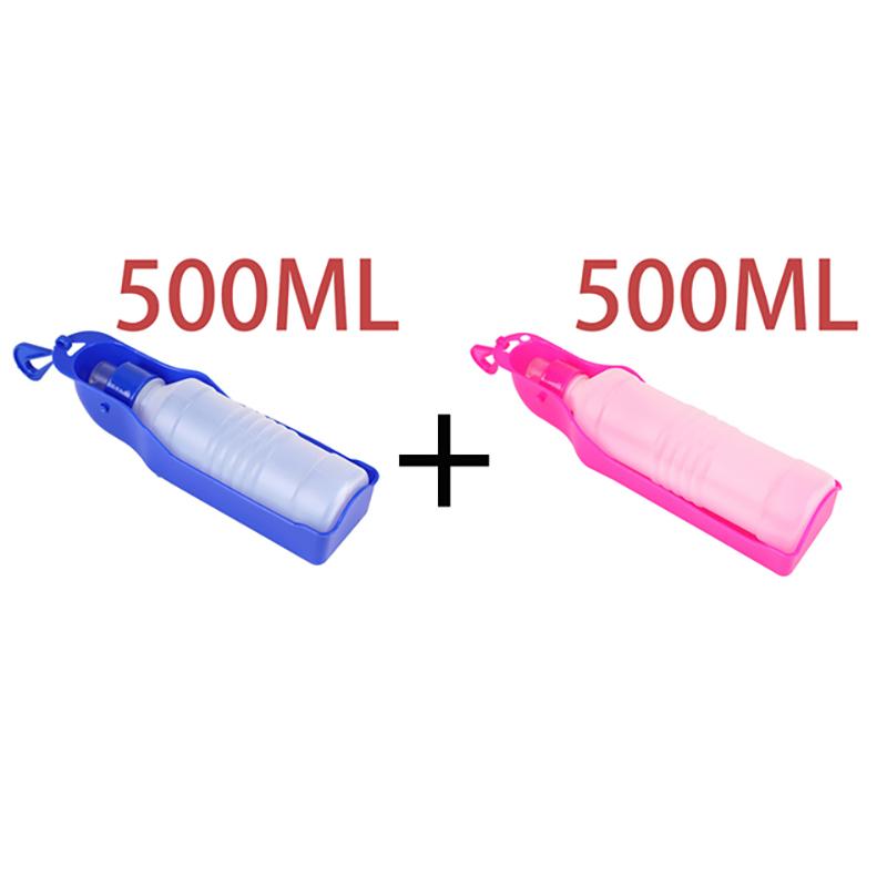 Dog Water Bottle Folding Drinker Plastic Portable Water Bottle Pets Outdoor Travel Drinking Water Feeder Bowl for Dogs