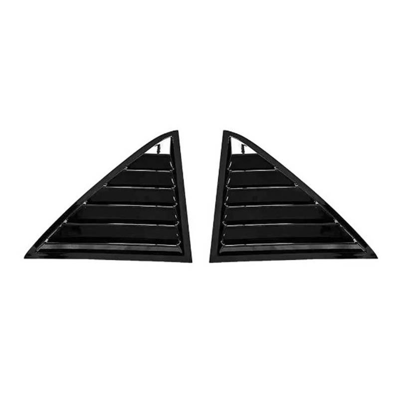 Gloss Black Car Side Window Louver Fit For Chrysler 300C 2011-2021  Car Rear Window Shutter Cover Spoiler