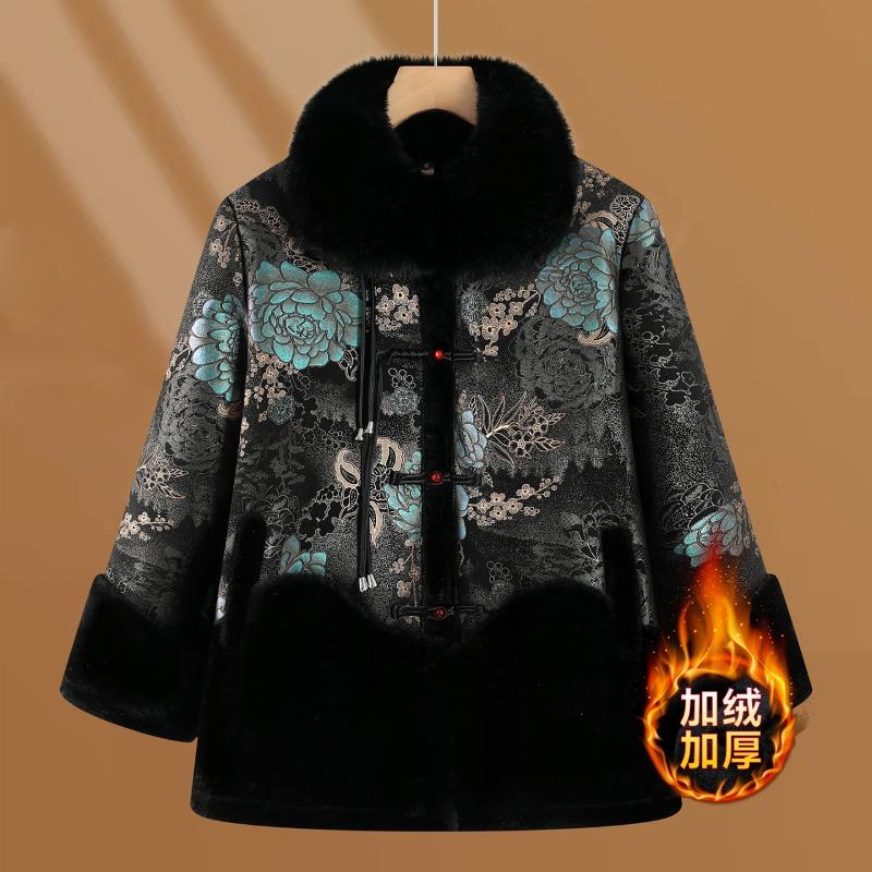 Women's clothing, winter old cotton clothing, winter clothing, piled and thickened clothing, warm jacket, cotton-padded clothing