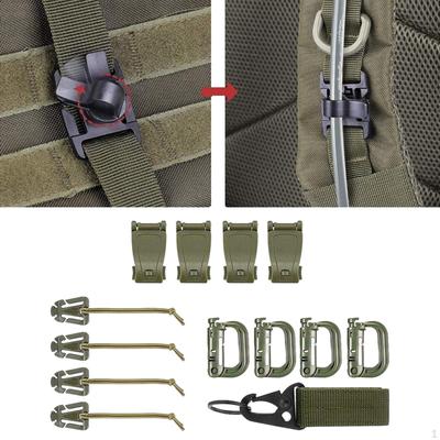 13Pcs Outdoor Lightweight Accs Universal Bottel Carriers Multipurpose Camping Gear Clip for Travel