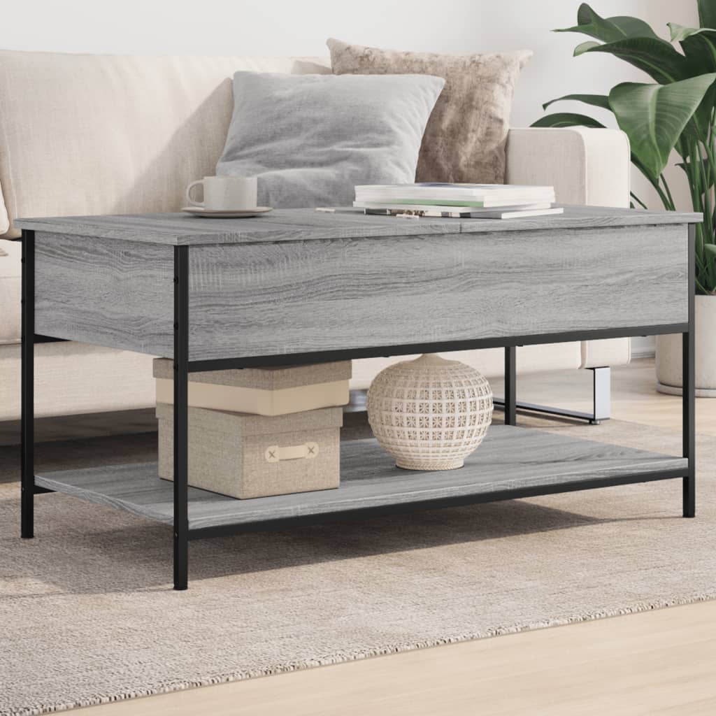  Coffee Table, Grey Sonoma Oak, 100x50x50 Cm
