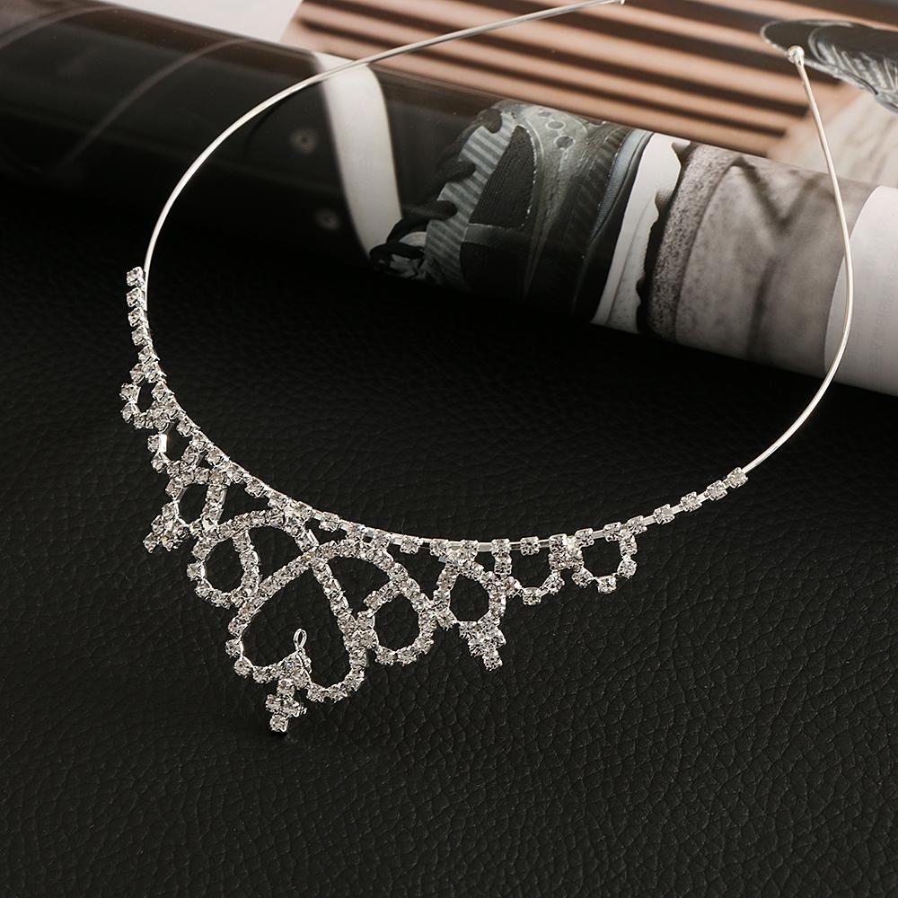 

Модная принцесса Свадебная тиара Ободок Корона Кристалл Обруч для волос