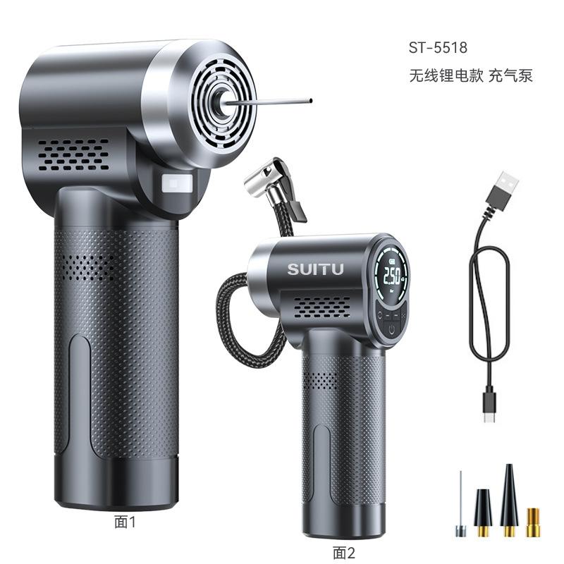 150PSI Wireless Car Air Compressor Smart Electric Air Pump Car Tire Inflator Air Compressor for Motorcycle Bike Inflatable Pump