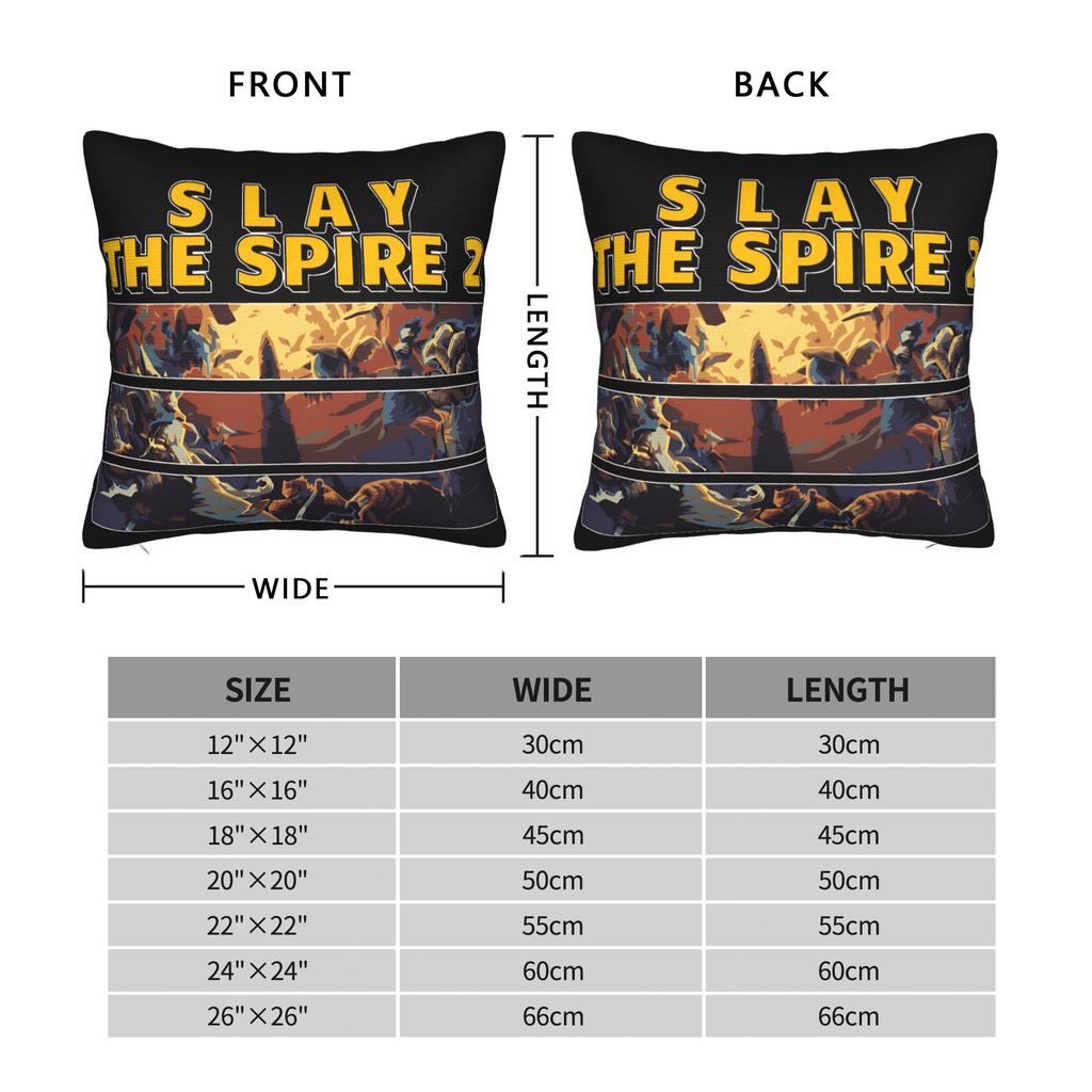 Slay The Spire 2 Games Pillow Covers Accessories Soft Cushion Cover Decoration Pillow Case Cover Sofa Multiple Sizes