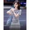 Xinfeiyu Women's Embroidered Summer T-shirt