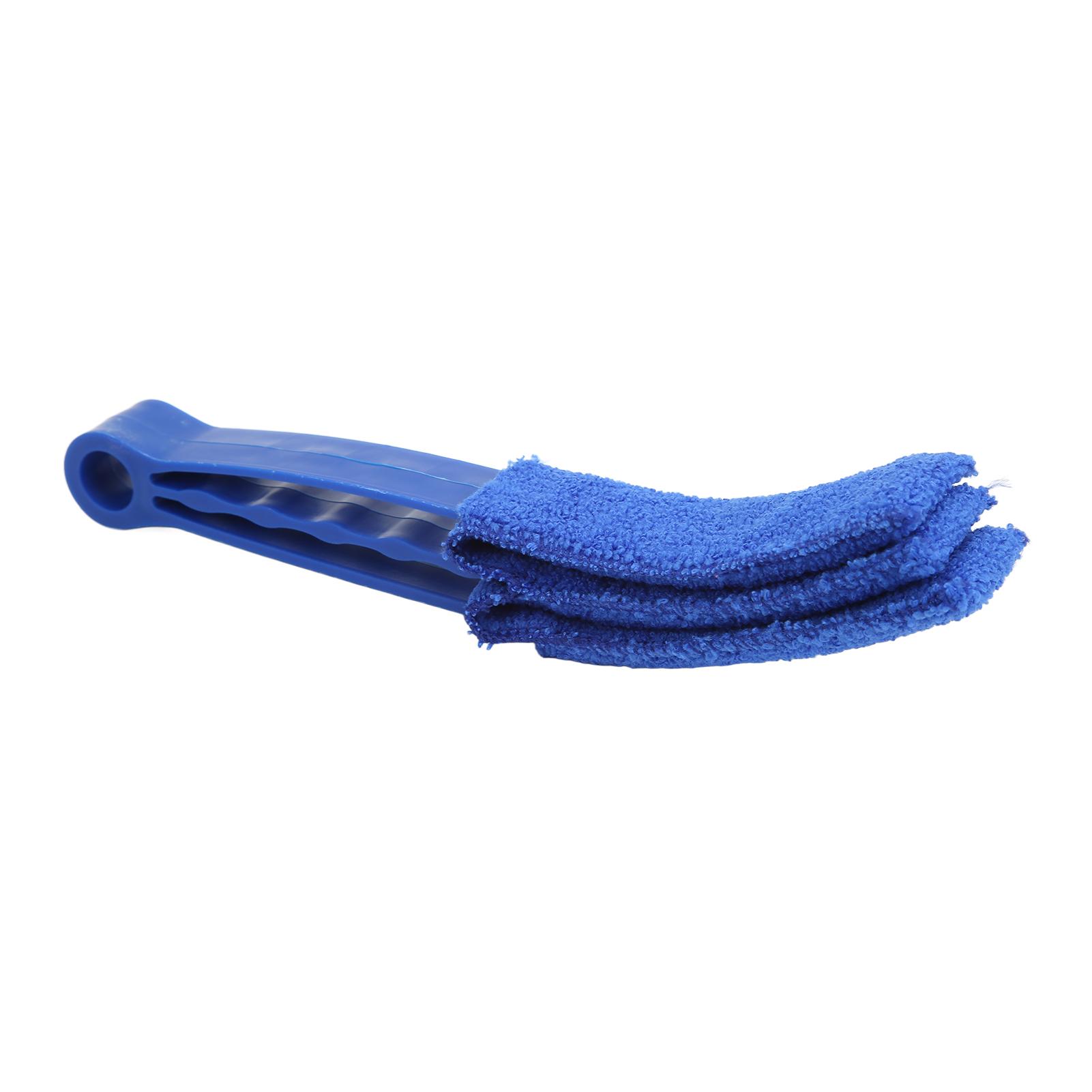 

Car Air Vent Duster Multipurpose Cleaning Microfiber Cloth Tool for Window Leaves Blinds Shutter FanBlue синий