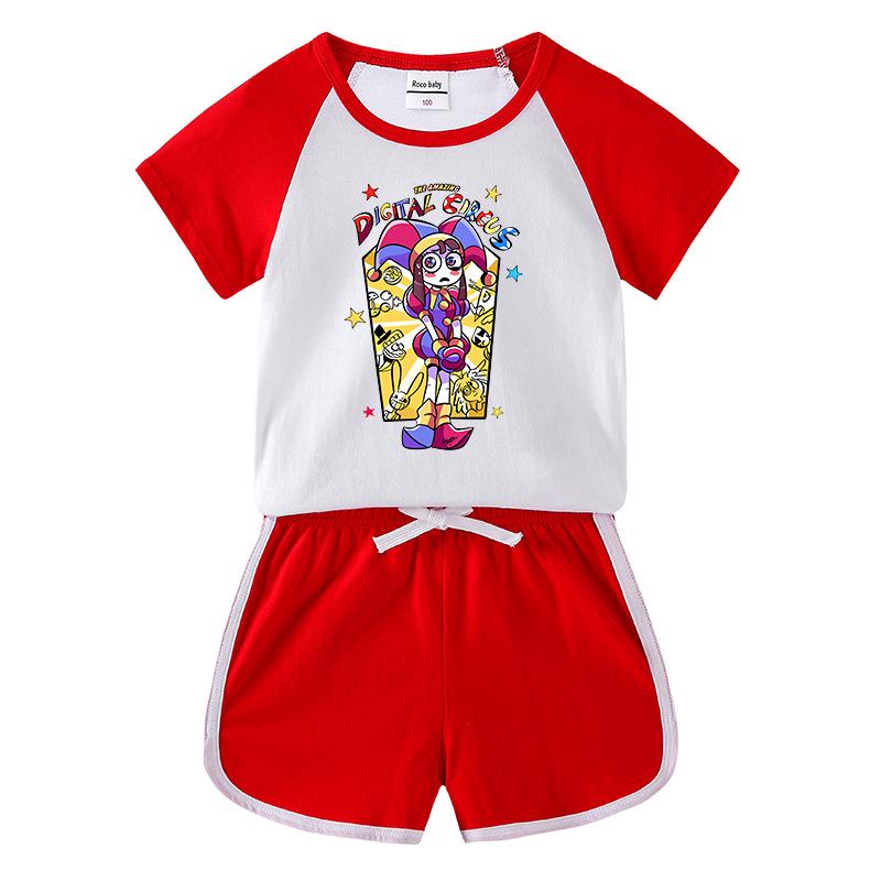 2026 Kids' Summer Clothing Set: Boys' & Girls' T-Shirt & Shorts, Casual Sports 2-Piece Outfit